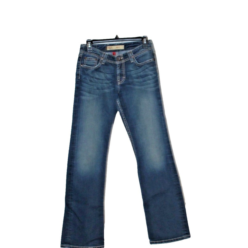Y2K BKE Britni Jeans Womens 26 27x30 Blue Stretch Bootcut Buckle Denim